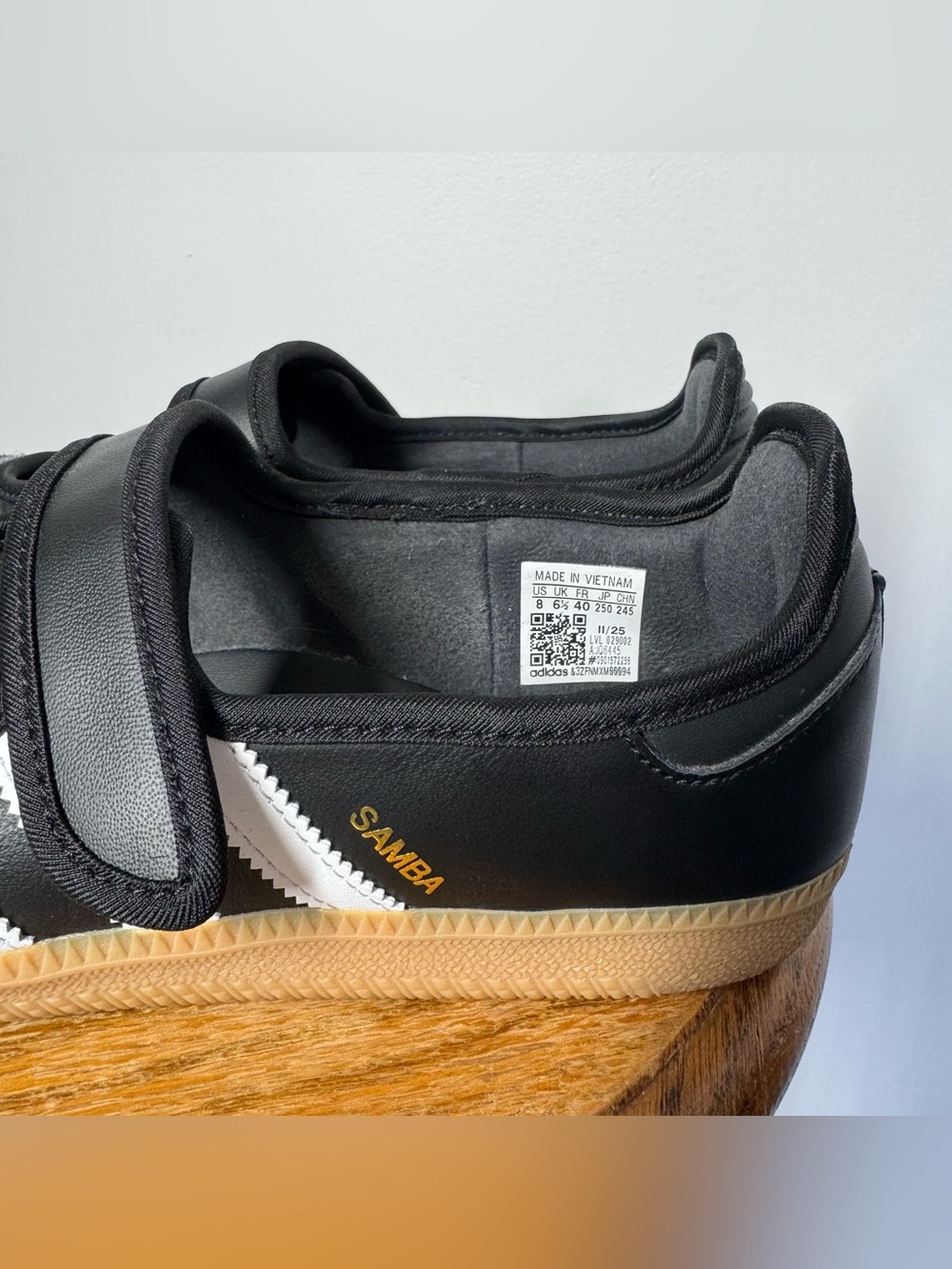 Adidas Originals Samba Jane Black Gum Sole Women's Shoes Size 8 - Picture 2 of 10